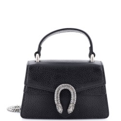Dionysus Top Handle Bag Leather with Crystals Mini