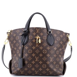 Flower Zipped Tote Monogram Canvas MM