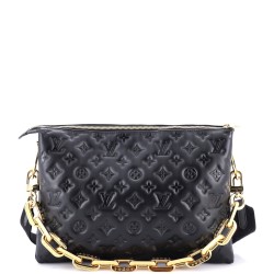 Coussin Bag Monogram Embossed Lambskin MM