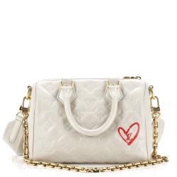 Speedy Bandouliere Bag Limited Edition Fall in Love Monogram Embossed Lambskin 22