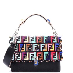 Kan I Bag Zucca Embossed Patent and Leather Medium