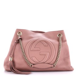 Soho Chain Strap Shoulder Bag Leather Medium
