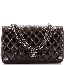 Classic Double Flap Bag Quilted Patent Medium