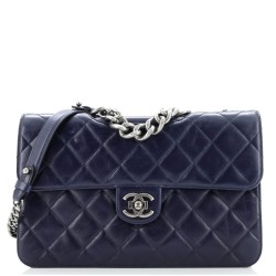 Perfect Edge Flap Bag Quilted Calfskin Jumbo