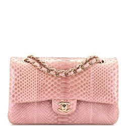 Classic Double Flap Bag Iridescent Python Medium