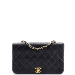 Vintage Full Flap Bag Quilted Lambskin Medium