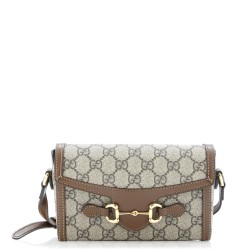 Horsebit 1955 Flap Crossbody Bag GG Coated Canvas Mini