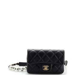 My Precious Pearls Waist Bag Quilted Lambskin Mini