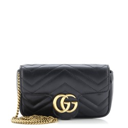 GG Marmont Flap Bag Matelasse Leather Super Mini