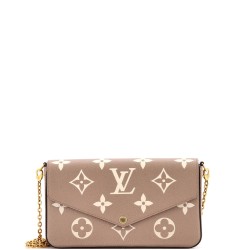 Felicie Pochette Bicolor Monogram Empreinte Giant