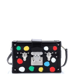 Petite Malle Handbag Yayoi Kusama Painted Dots Taurillon Leather
