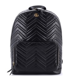 GG Marmont Pocket Backpack Matelasse Leather Medium