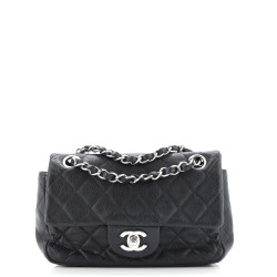 Classic Single Flap Bag Quilted Caviar Mini