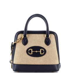 Horsebit 1955 Top Handle Bag Canvas Small