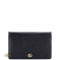 Petite GG Marmont Chain Wallet Leather Mini