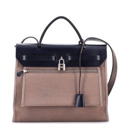 Herbag Zip Leather and Toile 31