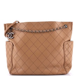CC Pocket Tote Quilted Calfskin Large