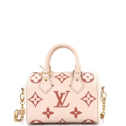 Speedy Bandouliere Bag Bicolor Monogram Empreinte Giant 20