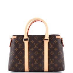 Soufflot Tote Monogram Canvas with Leather BB
