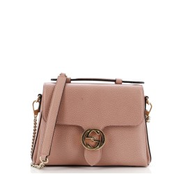 Interlocking Top Handle Bag Leather Small