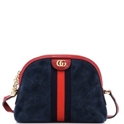 Ophidia Dome Shoulder Bag Suede Small