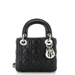 Lady Dior Chain Bag Cannage Quilt Lambskin Mini