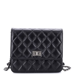 Reissue 2.55 Square Wallet on Chain Quilted Aged Calfskin