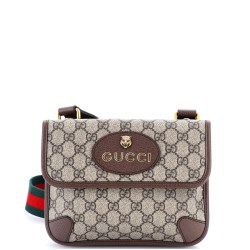 Neo Vintage Flap Messenger GG Coated Canvas Small
