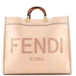 Sunshine Shopper Tote Leather Large