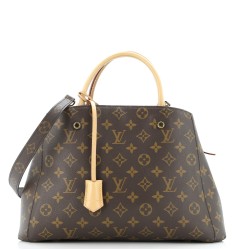 Montaigne Handbag Monogram Canvas MM