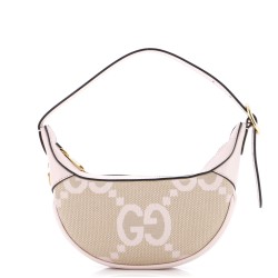 Ophidia Half Moon Bag Jumbo GG Canvas Mini