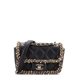 Pearl Edge Flap Quilted Lambskin Mini