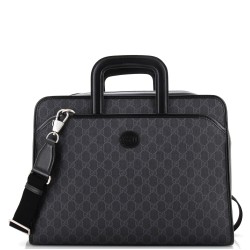 Interlocking G Patch Convertible Briefacase GG Coated Canvas