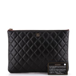 O Case Clutch Quilted Lambskin Medium