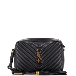 Lou Camera Bag Matelasse Chevron Leather Small