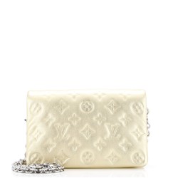 Coussin Pochette Monogram Embossed Lambskin