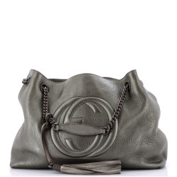 Soho Chain Strap Shoulder Bag Leather Medium
