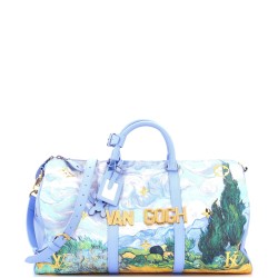 Keepall Bandouliere Bag Limited Edition Jeff Koons Van Gogh Print Canvas 50