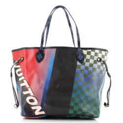 Neverfull NM Tote Limited Edition Race Print Canvas MM