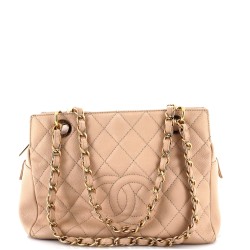 Petite Timeless Tote Quilted Caviar