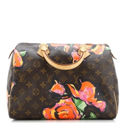 Speedy Handbag Limited Edition Monogram Roses 30
