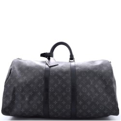 Keepall Bandouliere Bag Monogram Eclipse Canvas 55