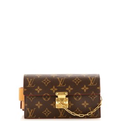 S Lock Belt Pouch Monogram Canvas