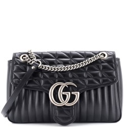 GG Marmont Flap Bag Mixed Matelasse Leather Medium