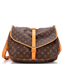 Saumur Handbag Monogram Canvas 35