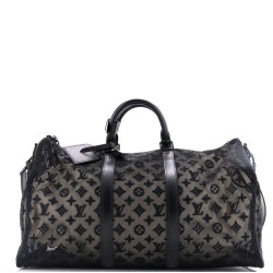 Keepall Bandouliere Bag Monogram See Through Mesh 50