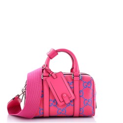 Duffle Bag GG Embossed Perforated Leather Mini