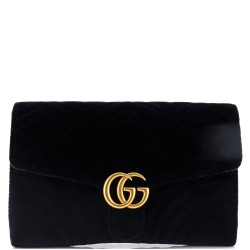GG Marmont Flap Clutch Matelasse Velvet