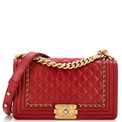 Jacket Boy Flap Bag Quilted Aged Calfskin Old Medium
