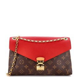 Pallas Chain Shoulder Bag Monogram Canvas and Calfskin